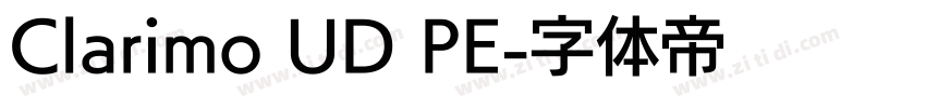 Clarimo UD PE字体转换